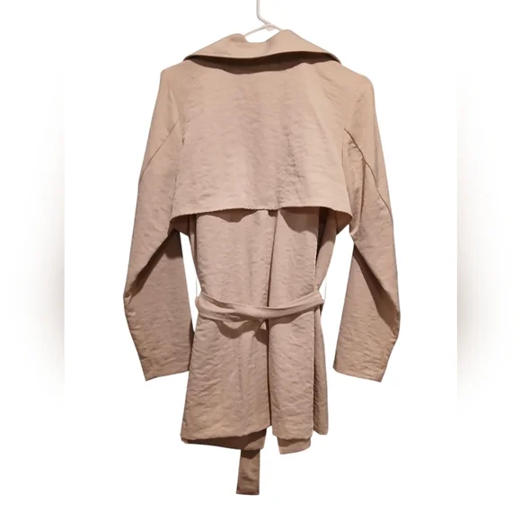 Maurices Trench Lightweight Beige Jacket Womans size 1 XL NWT - Picture 2 of 10